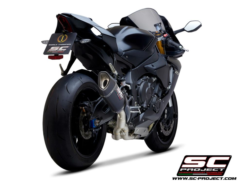 SC Project Yamaha YZF R1/R1M 20-23 SC1-R Muffler w/ De-Cat L