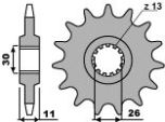 PBR Front Sprockets YZF Yamaha R1 98 - 14 525 Chain mod