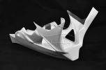 Avio Fibre BMW S1000RR 2010-2014 Lower Race Fairing (Race Exhaust)