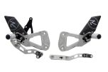 LighTech Adjustable R Version Rearsets - Suzuki GSXR1000 2017> Silver