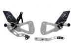LighTech Adjustable R Version Rearsets - Suzuki GSXR1000 2017> Silver