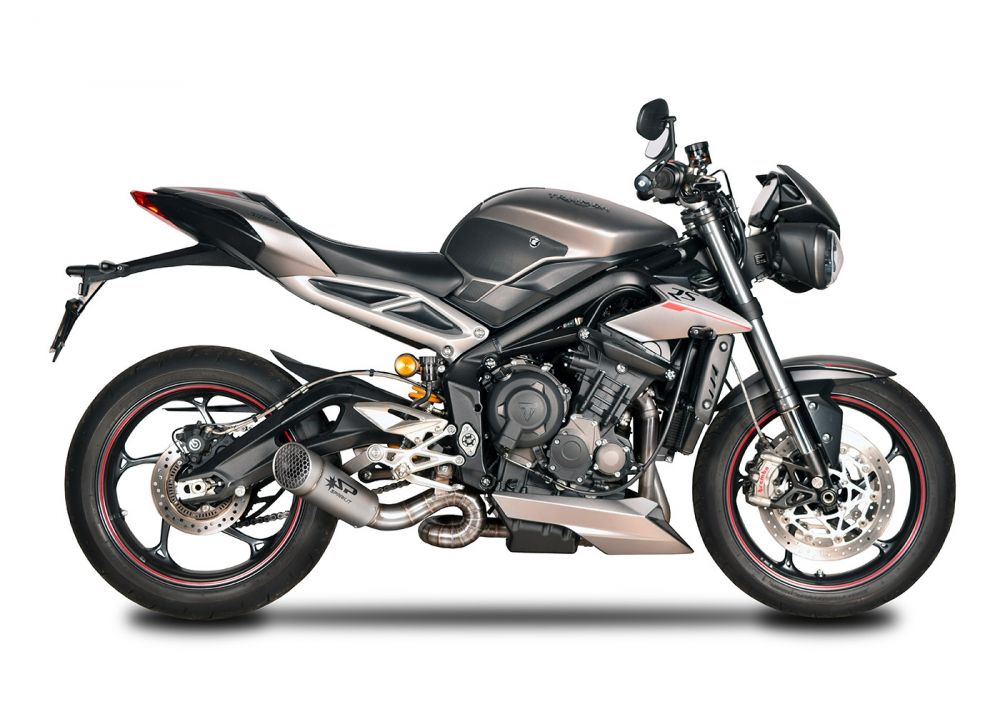 Zard Homologated Titanium Slip-On with Carbon Endcap TRIUMPH