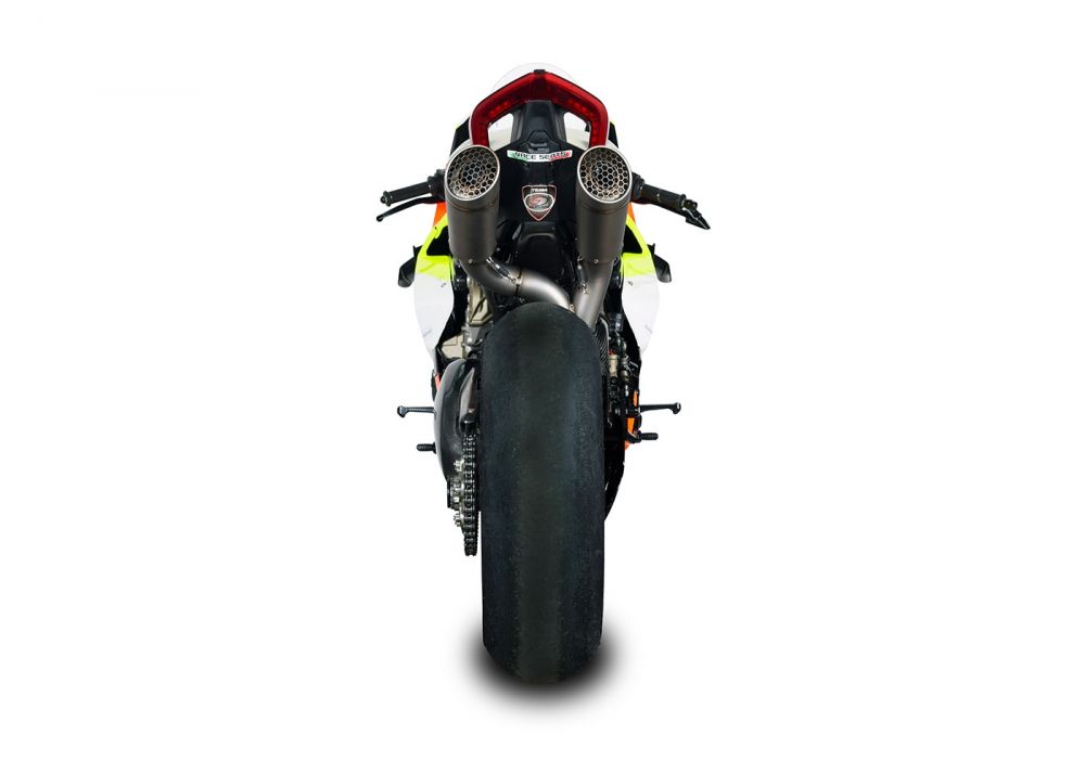 パーツ Ducati V4S - Spark 3/4 Underseat Exhaust SPARK Ducati Panigale V4 Full Titanium Exhaust System 