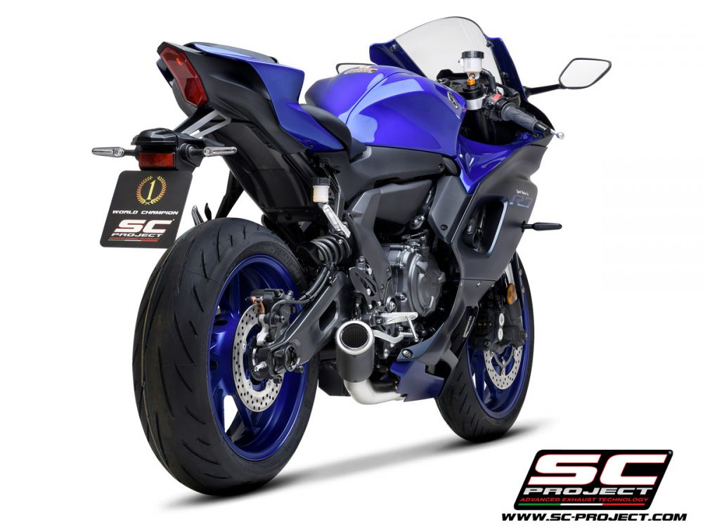 SC Project Yamaha YZF R7 21> 2-1 Full Stainless Steel