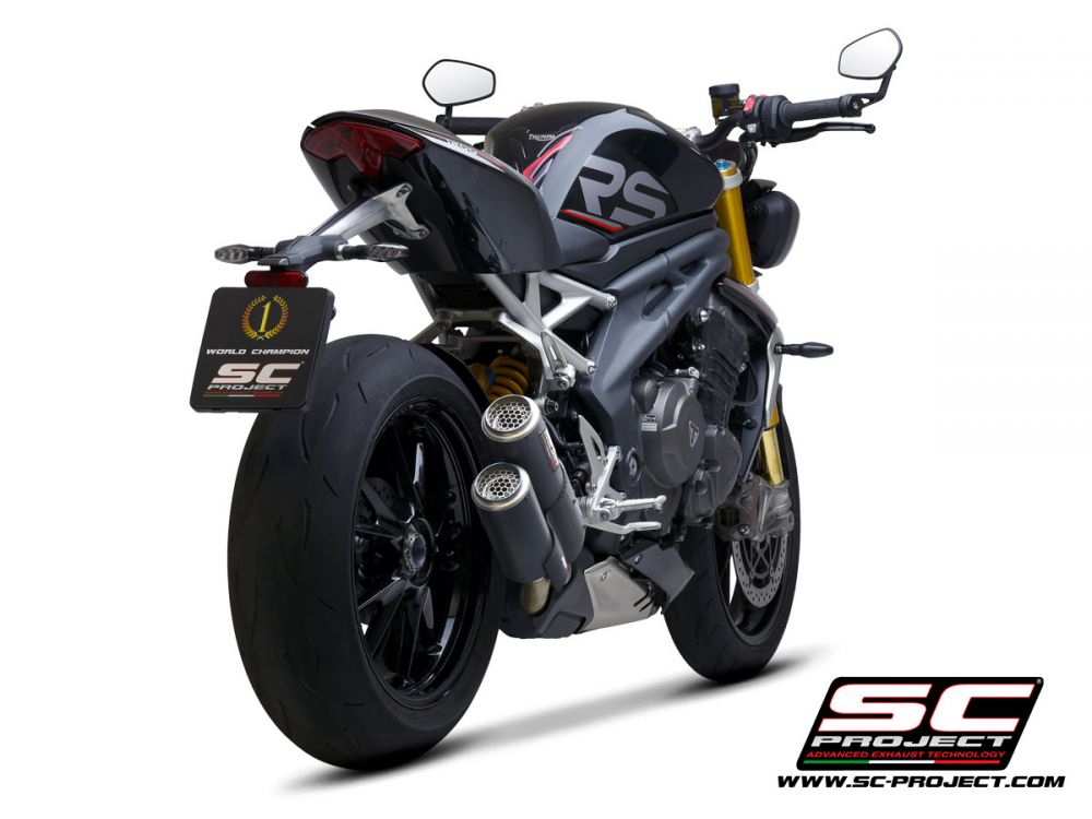 SC Project Triumph Speed Triple 1200 RS/RR 21-23 Twin CR-T Dual