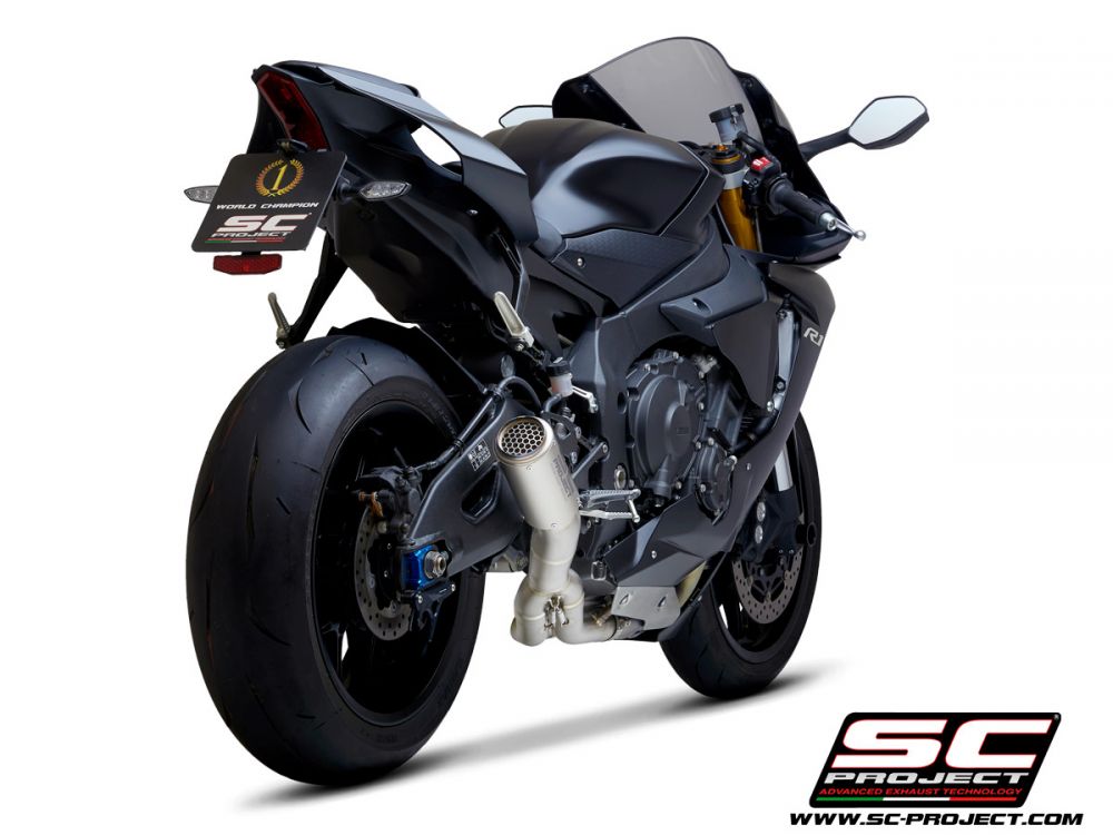 SC Project Yamaha YZF R1/R1M 15-16 CR-T Muffler w/ De-Cat Link