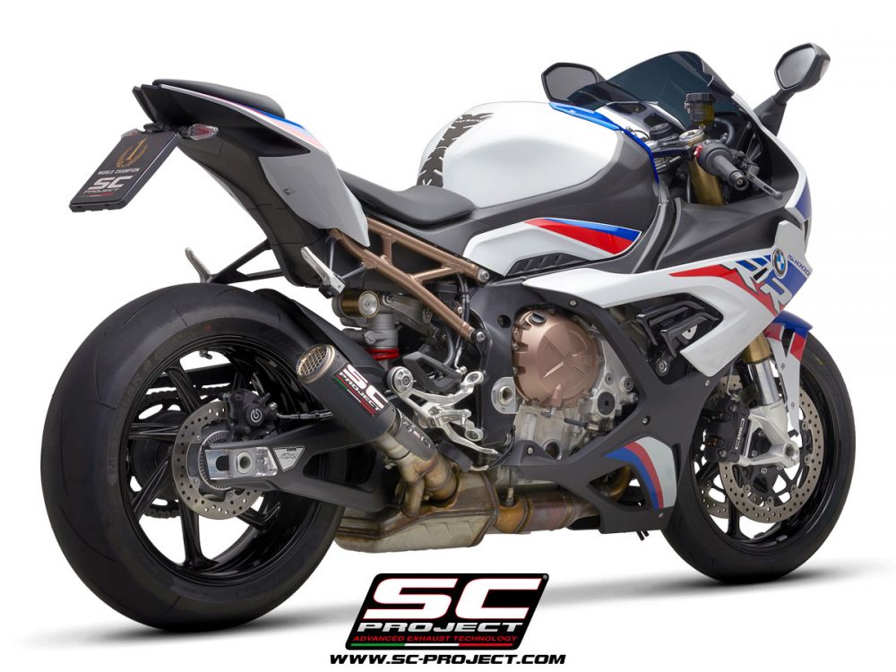  S1000RR 19年〜SC-PROJECT 美品 SC Project BMW S1000RR 19-20 CR-T Muffler w/ Titanium Exit Mesh