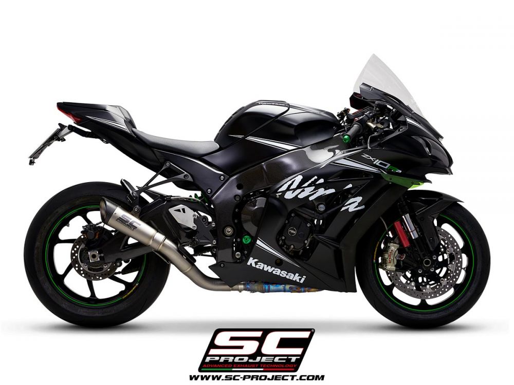 SC Project Kawasaki Ninja ZX-10R 16-20 S1 Muffler w/ De-Cat