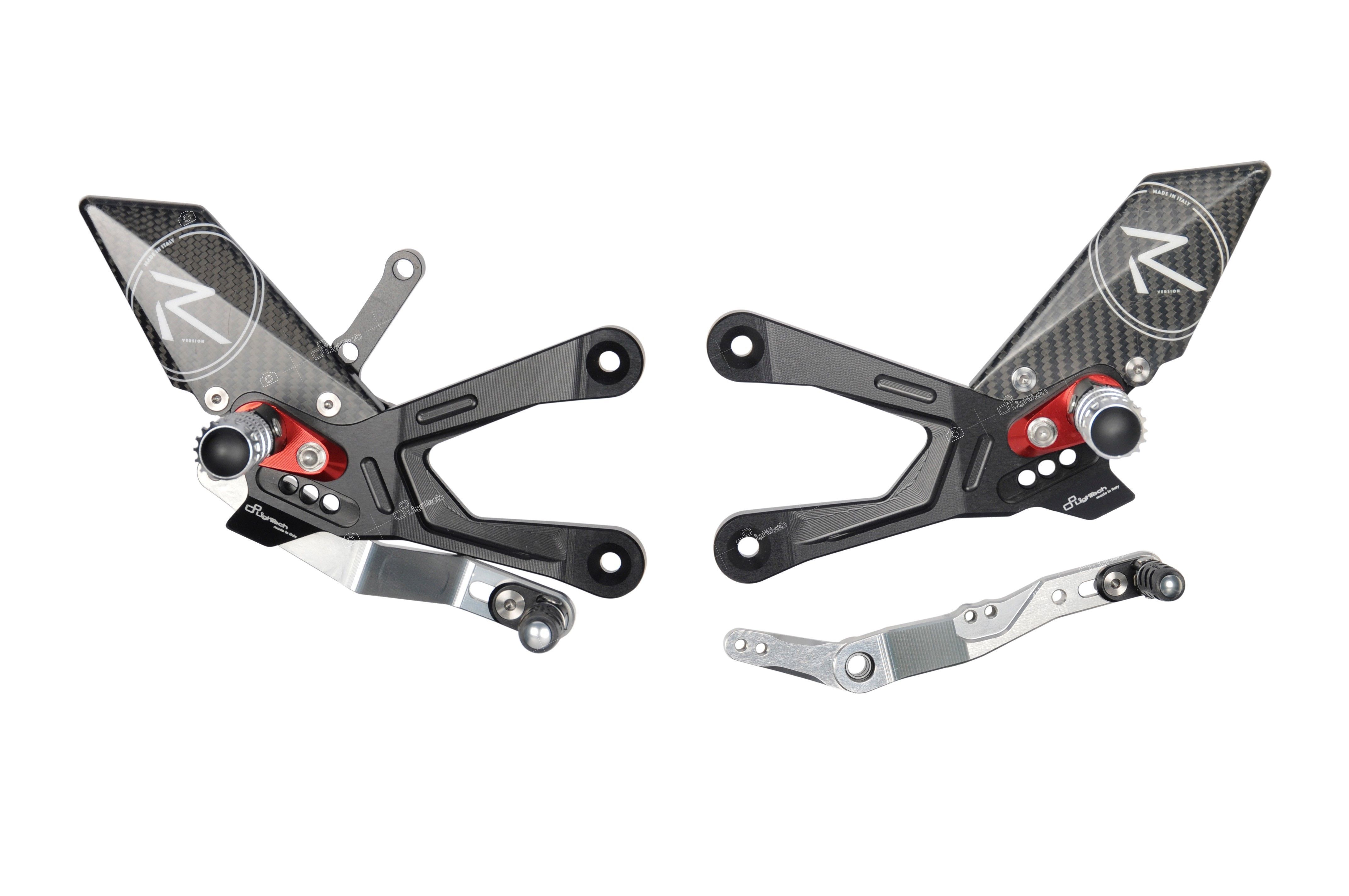 LighTech Adjustable R Version Rearsets - Yamaha YZF R1 2015-2019